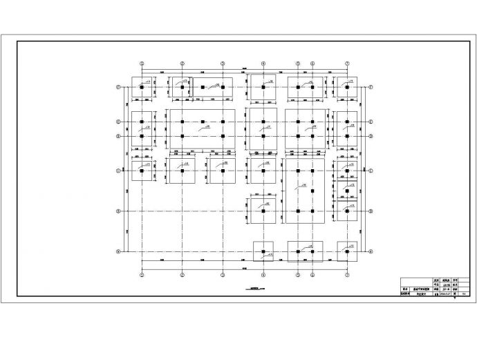 某框架结构CAD七层教学楼7000平米_图1