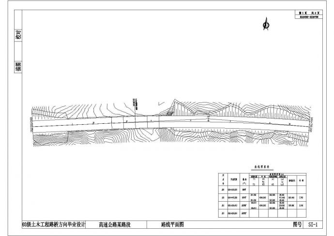 某路基宽度为33.0m，双向6车道高速公路路基路面的CAD道路综合设计（计算书、工程量清单、CAD图纸）_图1