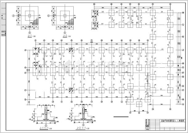某3层框架教学楼CAD全套设计（含计算书，建筑、结构图，施工组织设计、横道图、网诺图、平面布置图等下载）-图一