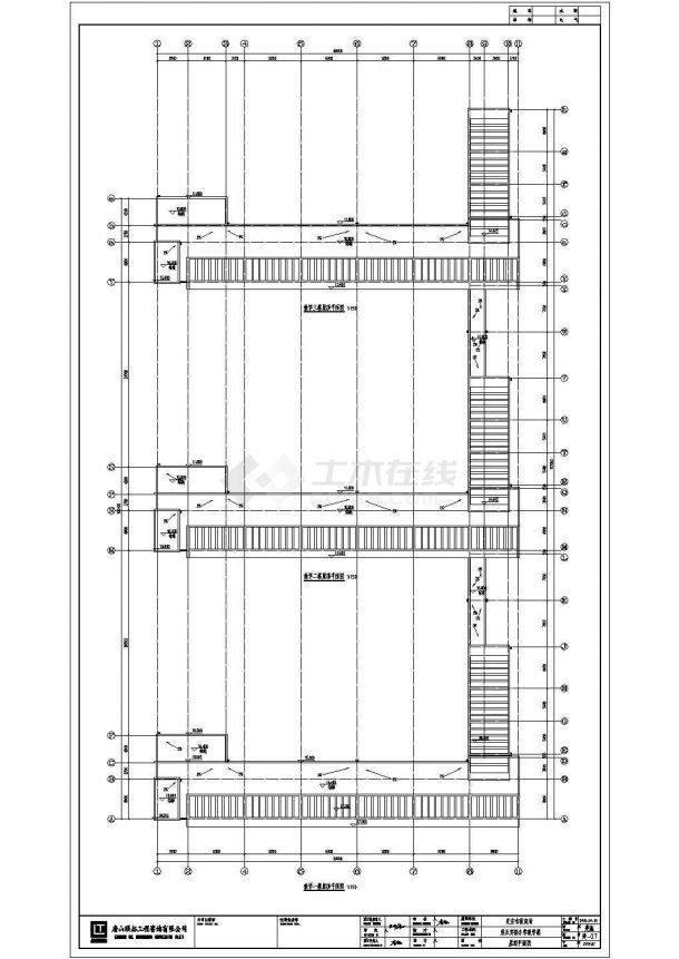 某市区教育多层建筑方案设计施工CAD图纸-图一