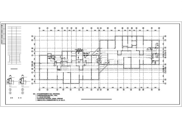 全套八度剪力墙全套cad建筑工程设计施工图纸-图二