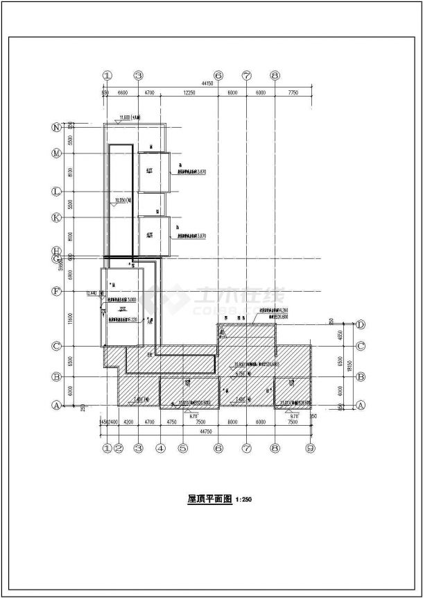 某幼儿园综合楼建筑方案设计施工CAD图纸-图一