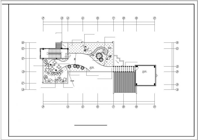 某小区内会所一整套建筑cad设计施工图纸_图1