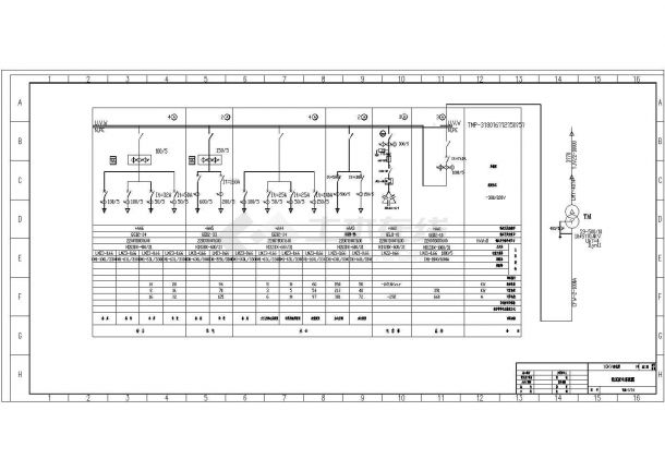 某10KV变电所整套电气设计cad施工图（含设计说明）-图二