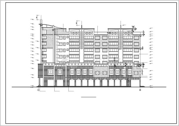 某农贸市场建筑施工图纸（cad）-图二