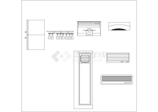 典型厨房室内装修设计cad图块素材集合（甲级院设计）-图二