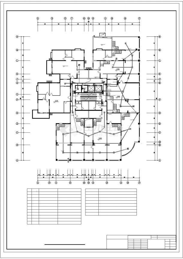 十八层(附地下室)纯减力墙结构住宅消防设计施工图纸-图二