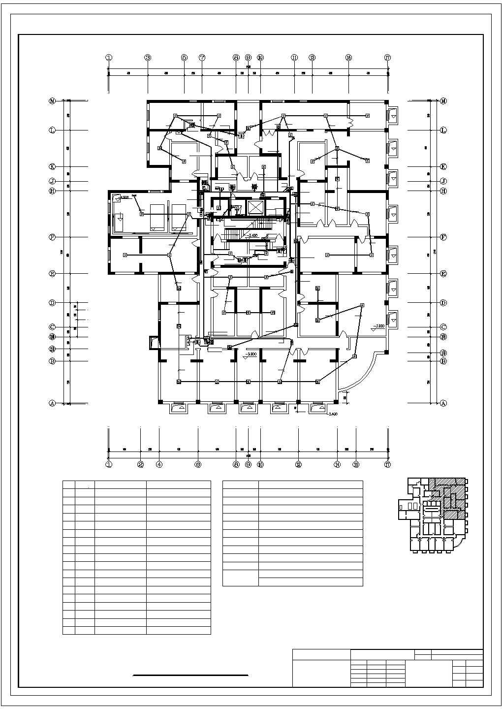 十八层(附地下室)纯减力墙结构住宅消防设计施工图纸