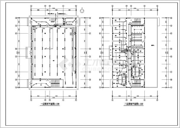 电气设计_某工人宿舍内电气设计CAD图-图二