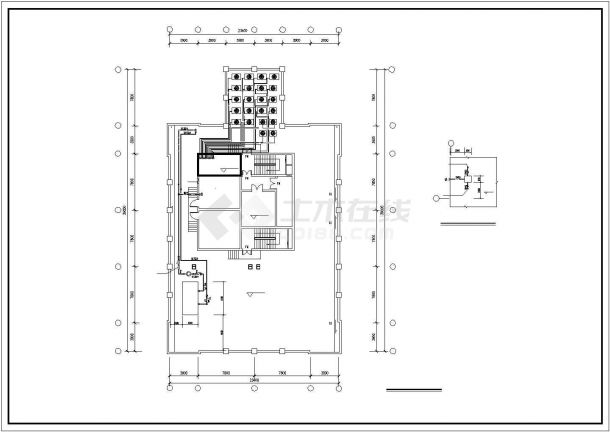 高层办公楼VRV空调通风排烟及人防设计施工CAD图-图一