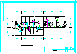 桑拿洗浴中心中央空调系统施工设计图纸-图二