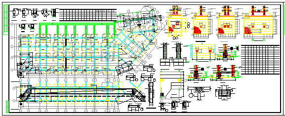 某6层办公楼底框cad结构施工设计图_图1