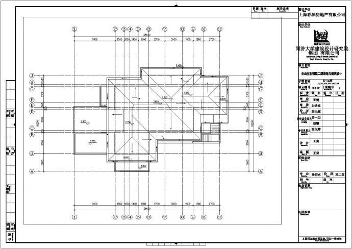 扬州市偶村镇505平2层砖混结构单体别墅平面设计CAD图纸（含地下室）_图1