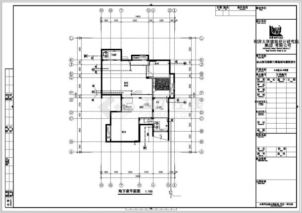 496+507平米两套2层砖混结构单体别墅平面设计CAD图纸（含地下室）-图一