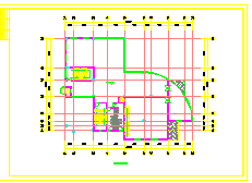 某餐厅设计建筑施工CAD图纸-图二