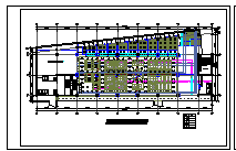 地下美食广场室内装修cad设计方案施工图纸_图1