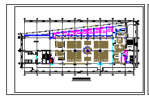 地下美食广场室内装修cad设计方案施工图纸-图二
