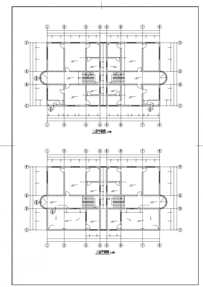 某四层（含地下室）别墅平立剖面和楼梯大样全套设计图_图1
