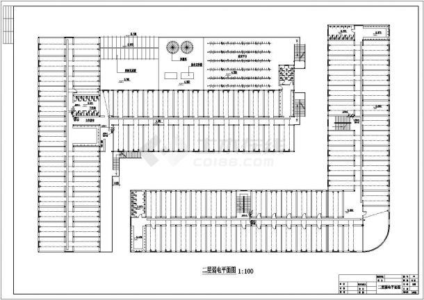 电气设计_三层公寓宿舍楼电气设计方案CAD图-图二