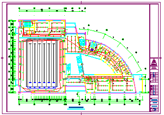 某大型体育馆全套电气施工cad图纸-图一
