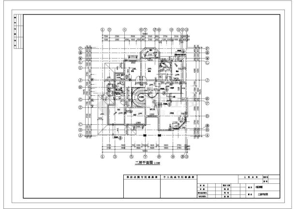 别墅建筑施工图【CAD平立剖 楼梯门窗节点大样 1JPG外观效果图】-图二