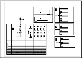 某三层办公楼电气施工cad图(含电力照明，消防设计)-图一