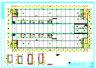 某地超大电镀车间CAD建筑设计施工图纸-图二