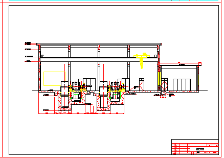 某电站厂房整套cad施工图纸-图二