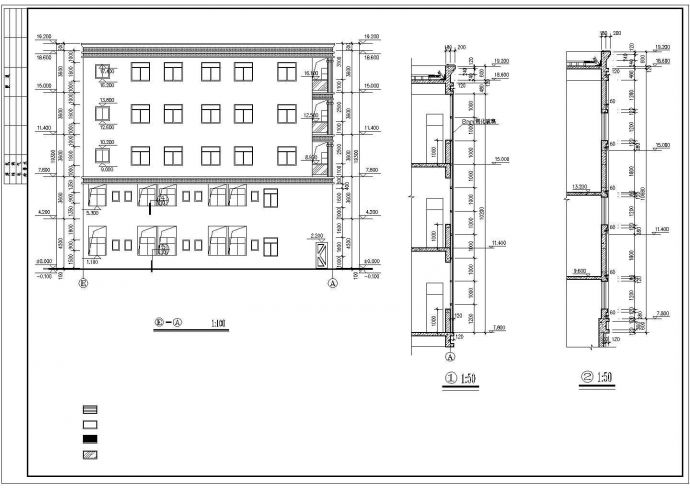 某地上五层住宅出租屋建筑施工CAD图_图1