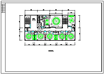 某饭店整套室内装修cad设计施工方案图