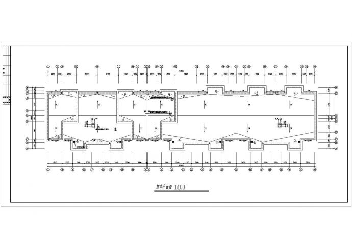 四川省某小区六层砖混结构节能单元式住宅楼建筑方案设计cad图（含建筑节能说明）_图1