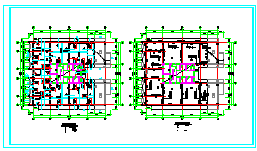 某高层框架结构住宅建筑施工设计cad图纸-图二