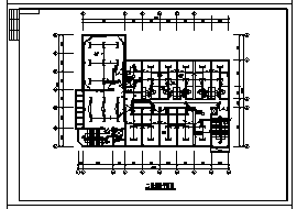 某局部七层综合楼电气施工cad图(含低压配电，防雷接地，电话系统设计)-图二
