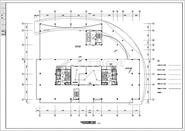 消防设计_某六层农民公寓消防施工CAD图-图二
