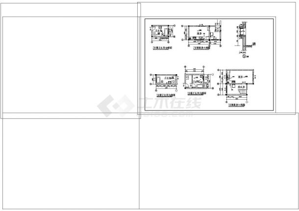 2栋2层别墅建筑施工图CAD图纸设计-图一
