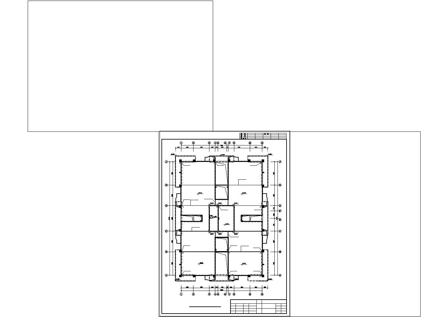 某二类高层商住楼防雷CAD方案图纸