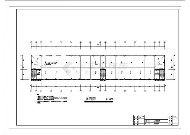 【6层】7000平米左右框架结构综合办公楼毕业设计（含设计建筑图、结构图、计算书）-图一