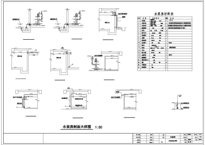 高层办公楼带地下室给排水设计施工图_图1