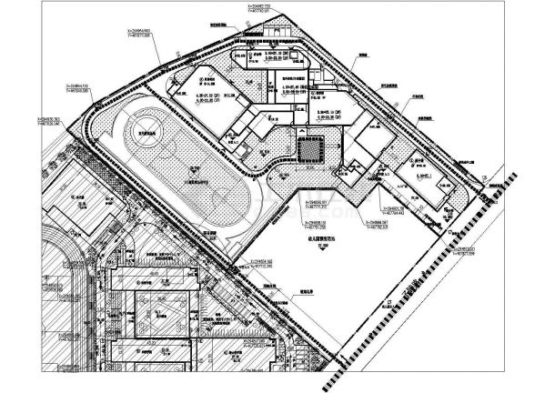 某商业建筑全套规划方案设计施工CAD图纸-图二