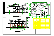 某地方区域两层住宅建筑CAD布置图-图一