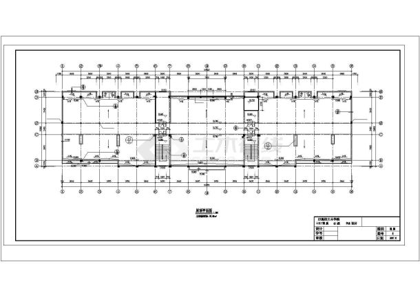 【4层】3611平米带构架层办公楼毕业设计（含计算书，建筑、结构图）-图一