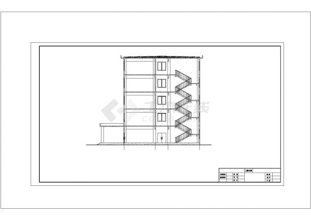 【5层】4073.3平米框架办公楼毕业设计（计算书、建筑、结构图、开题报告）-图二