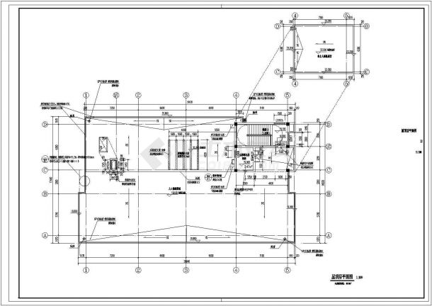 苏州市某实验中学2500平米5层框架结构办公综合楼全套建筑设计CAD图纸-图二