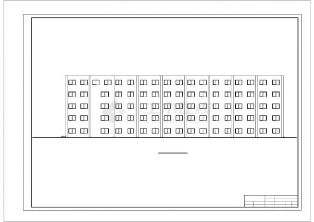 【5层】5200平米左右一字型框架结构办公楼毕业设计（含建筑结构图、计算书）-图二