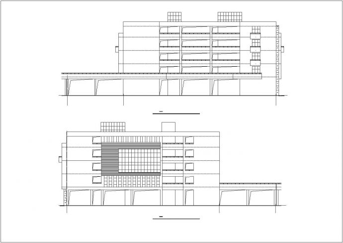 某县初三教学楼建筑全套方案设计施工CAD图纸_图1