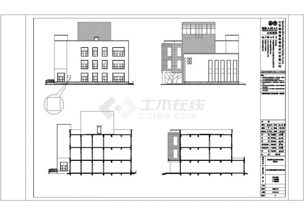 某县幼儿园建筑全套方案设计施工CAD图纸-图二