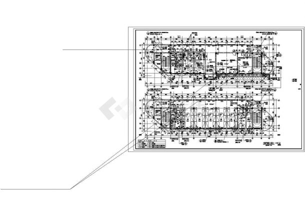 银川市某实验中学1740平米5层框架结构学生宿舍楼建筑设计CAD图纸-图一