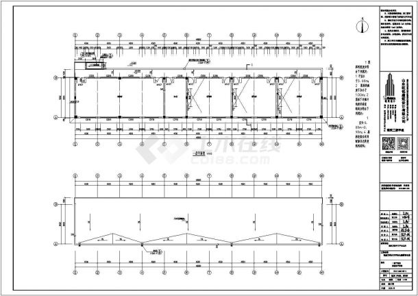 某县校园教室建筑全套方案设计施工CAD图纸-图二
