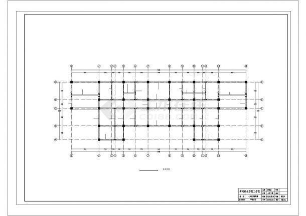某六层4465平米框架行政办公楼毕业设计（含计算书，建筑结构图）-图二