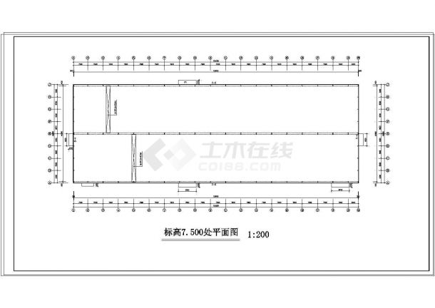 厂房设计_某厂房全套结构建筑CAD设计施工图纸-图二